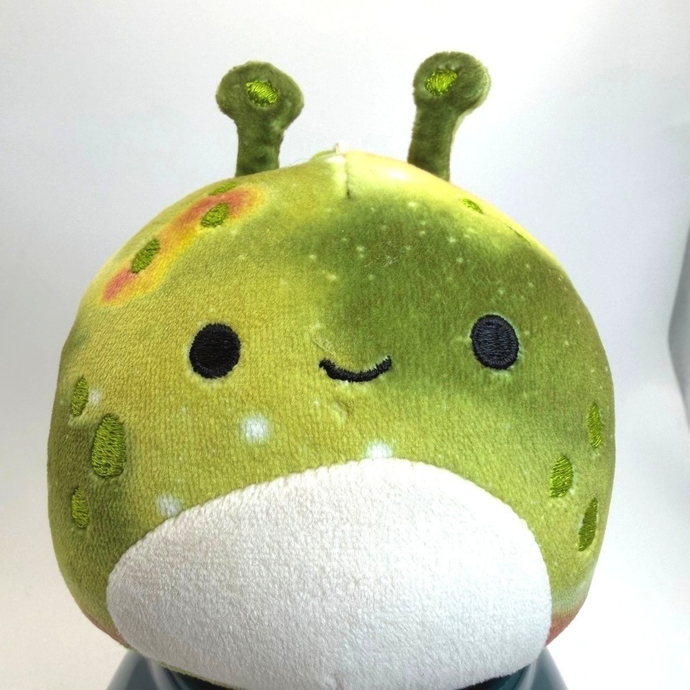 Squishmallows Hawk Green Tie-Dye Alien 3.5" Clip-On Plush S20